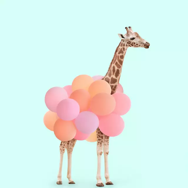 Servietten Party Giraffe