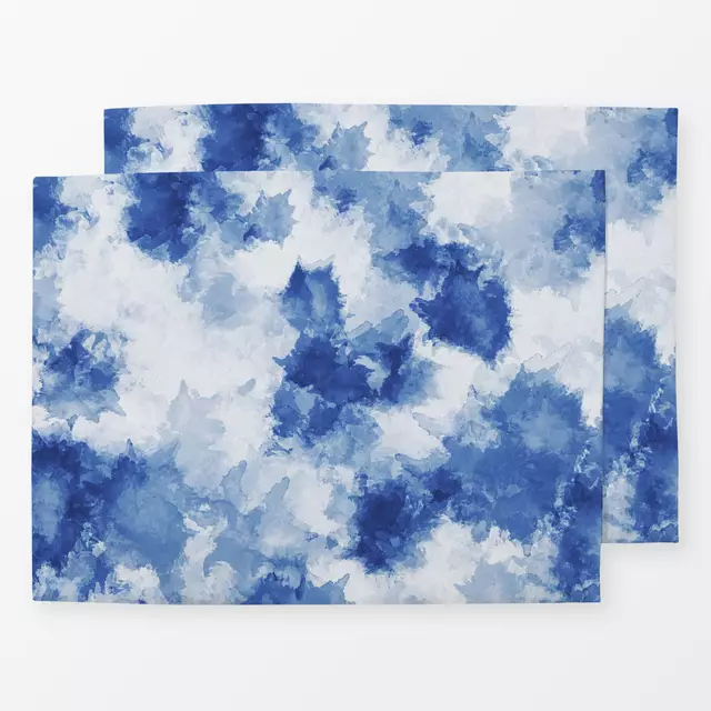 Tischset Batikmuster blau