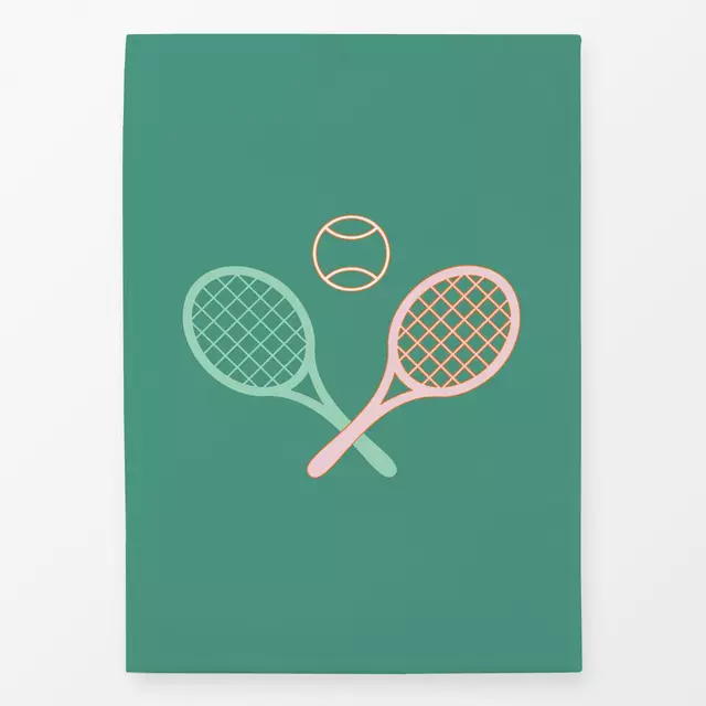 Geschirrtuch Vintage Tennis Spiel