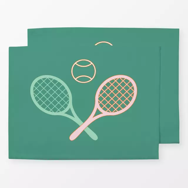 Tischset Vintage Tennis Spiel