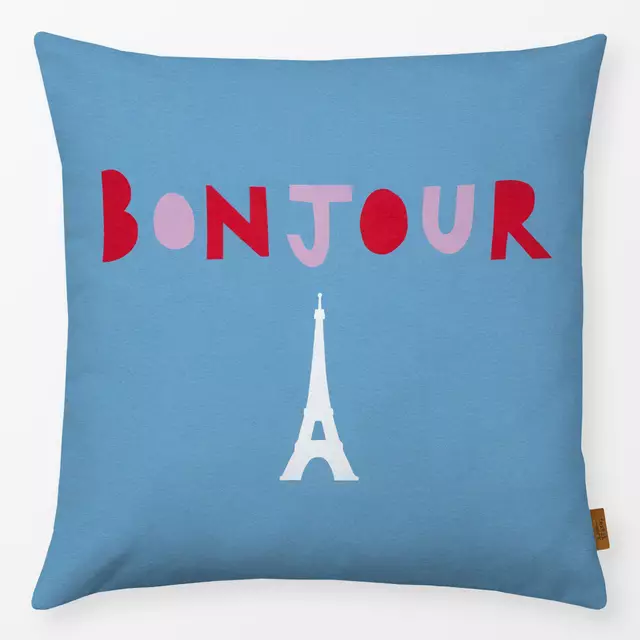 Kissen Bonjour Eiffelturm