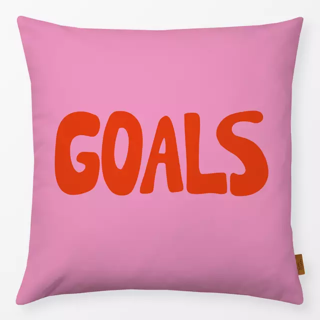 Kissen Goals Pink