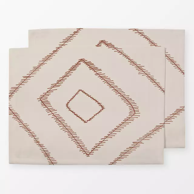 Tischset Stripy Boho Rectangle