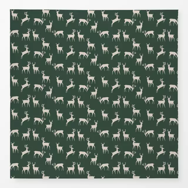 Tischdecke Hirsche Deers grün