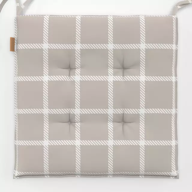 Sitzkissen Gingham Beige