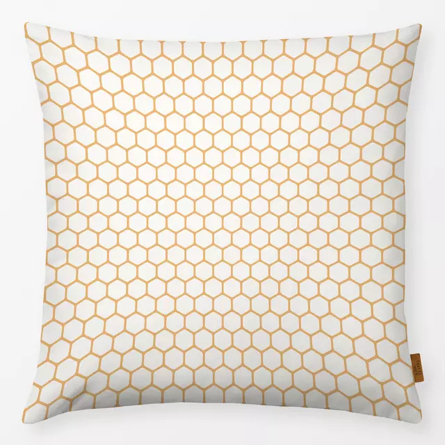 Kissen Honeycomb gelb