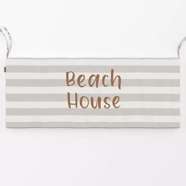 Bankauflage Beach House gestreift sand