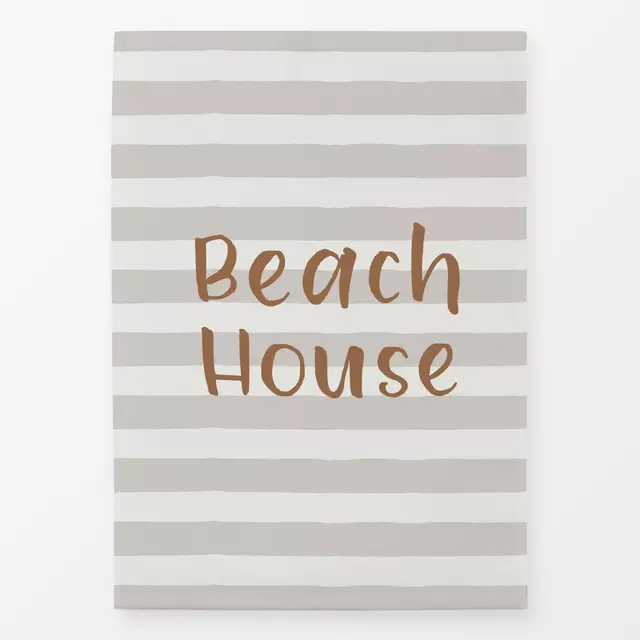 Geschirrtuch Beach House gestreift sand