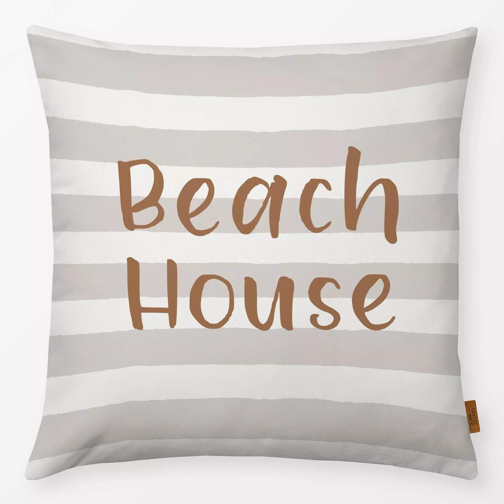 Kissen Beach House gestreift sand Beach House gestreift sand