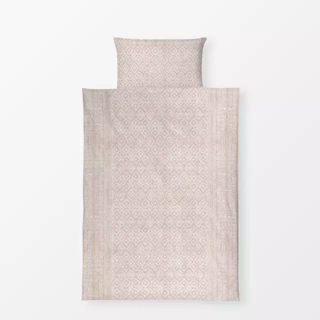 Bettwäsche Bohoscandi Geometrie Nude 1