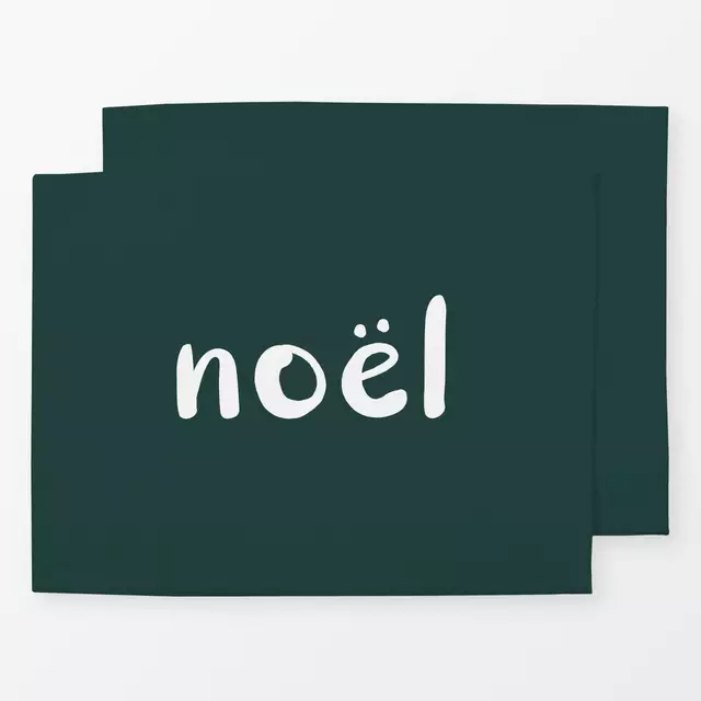 Tischset Noel fir green