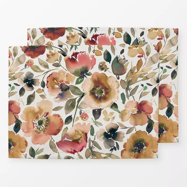 Tischset Artistic Poppies Autumn Fall