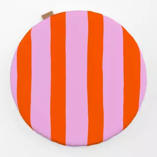 Sitzkissen Streifen rosa rot