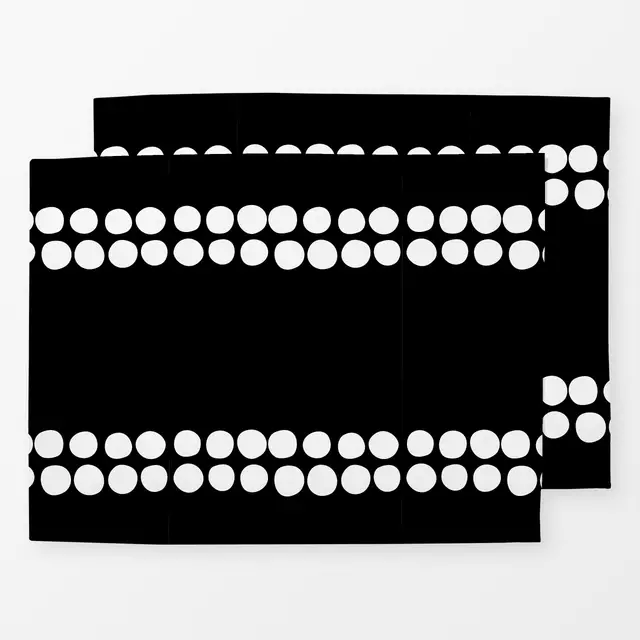 Tischset Black&White: Dots 1