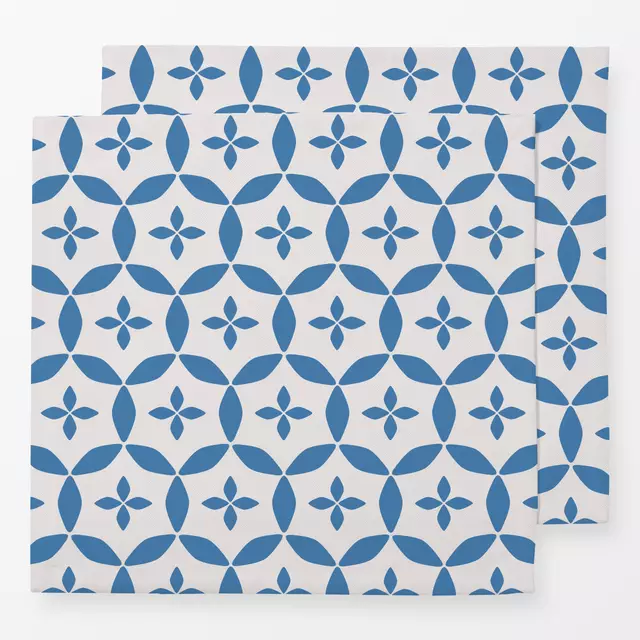 Servietten Blockprint Indigo Blau