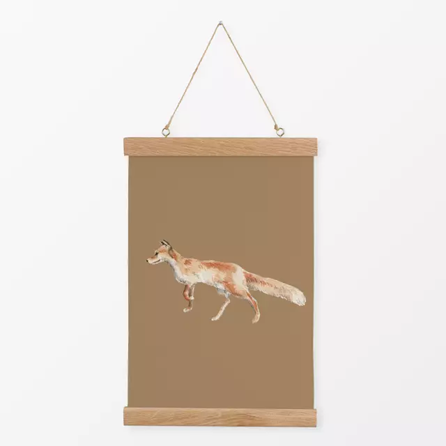 Textilposter Fuchs icedcoffee