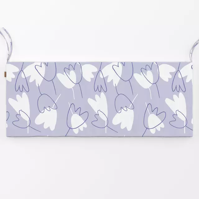 Bankauflage Tulpen lila