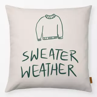 Kissen Sweater Weather Dunkelgrün