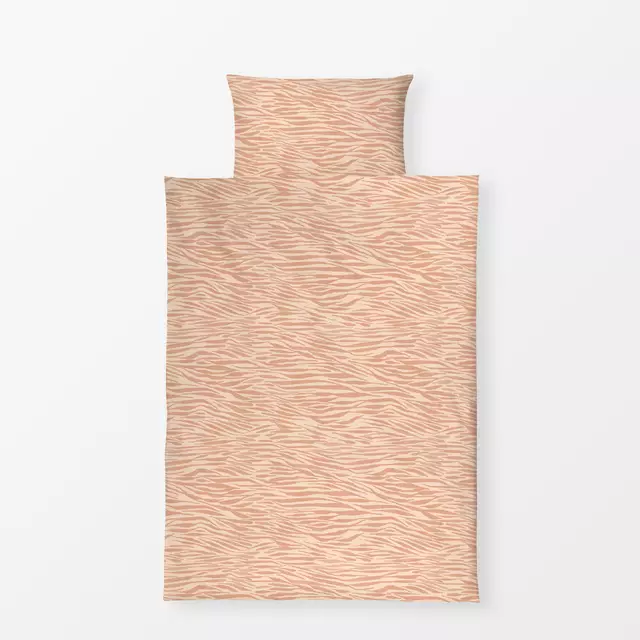 Bettwäsche Aquarell Tigerstreifen Blush