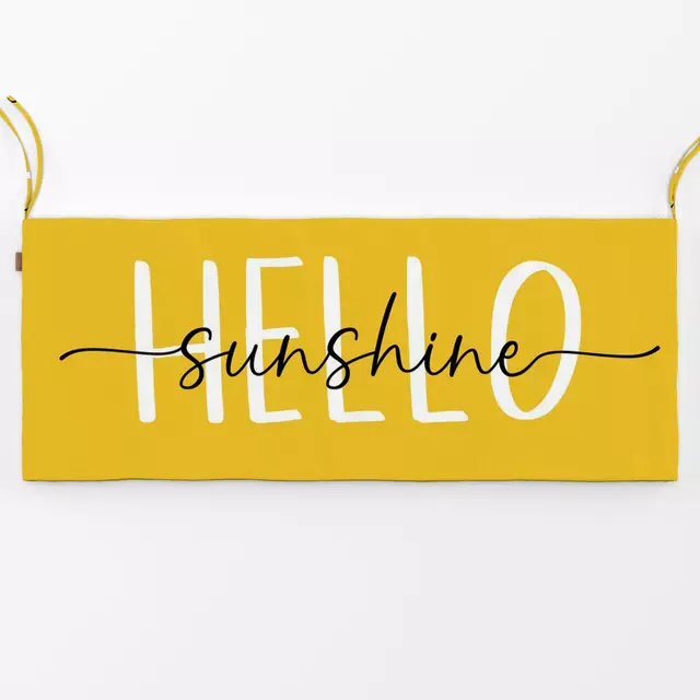 Bankauflage Hello Sunshine - Gelb