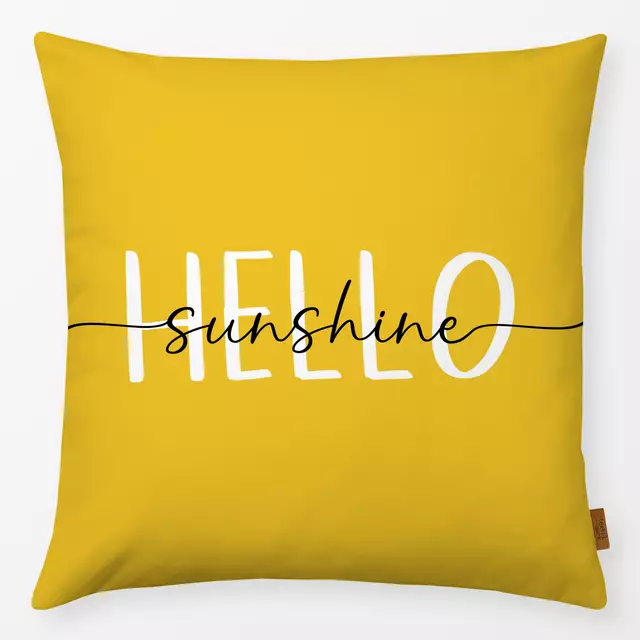 Kissen Hello Sunshine - Gelb