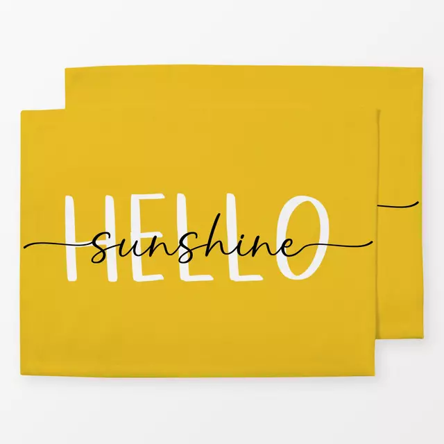 Tischset Hello Sunshine - Gelb