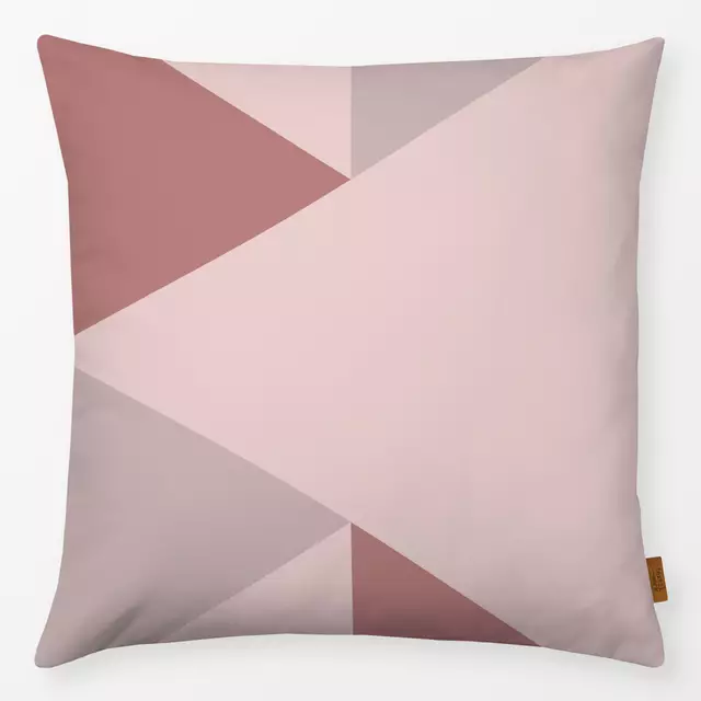 Kissen geometric triangle blush