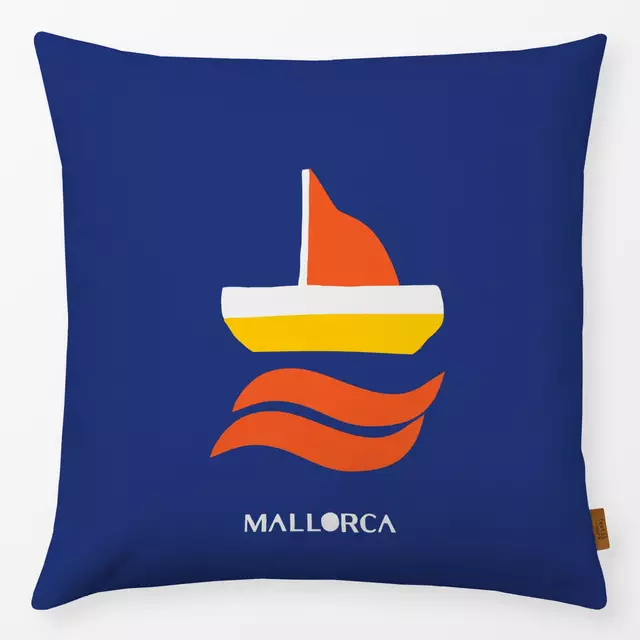 Kissen Mallorca Segelboot No1