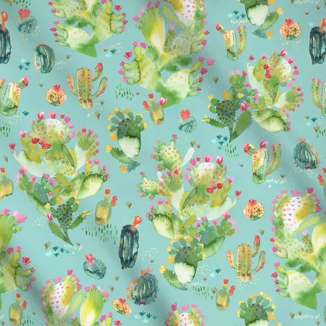 Meterware Western Succulent Cacti Blue
