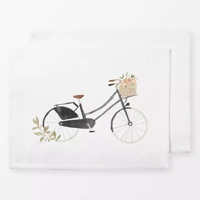 Tischset Flower Bike