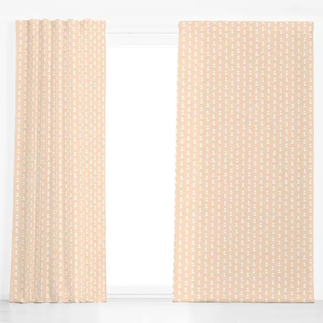 Dekovorhang Cozy Christmas - Houses beige
