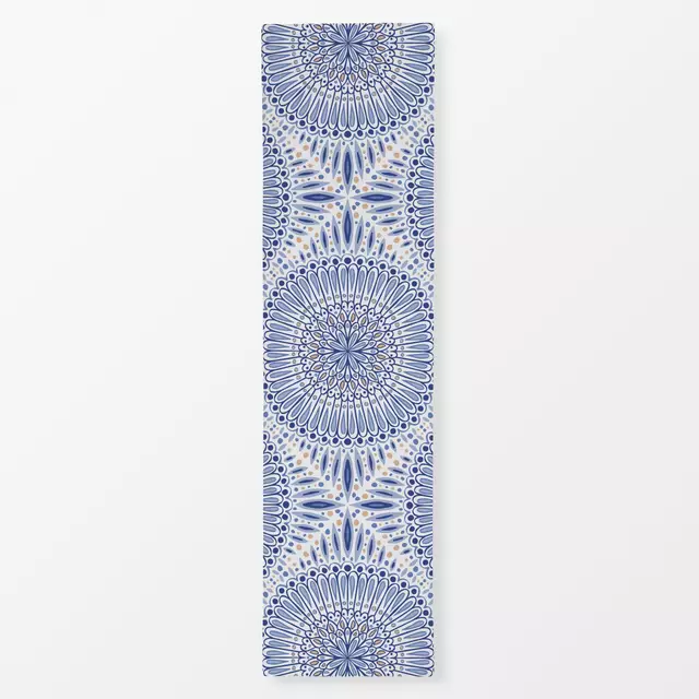 Tischläufer Mandala blau