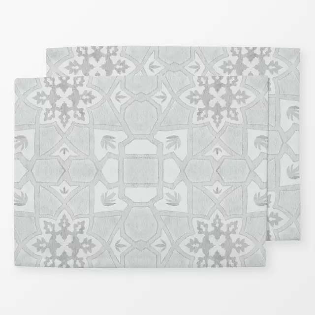 Tischset Blaugrau boho Marrakesh Fliese
