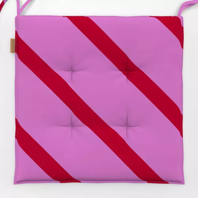 Sitzkissen pink stripes diagonal