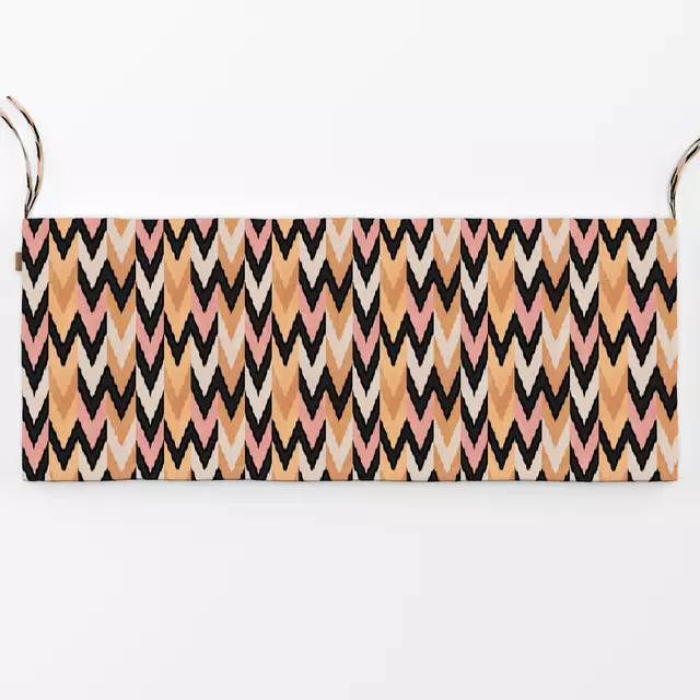 Bankauflage Zigzag Ikat Orange Rose