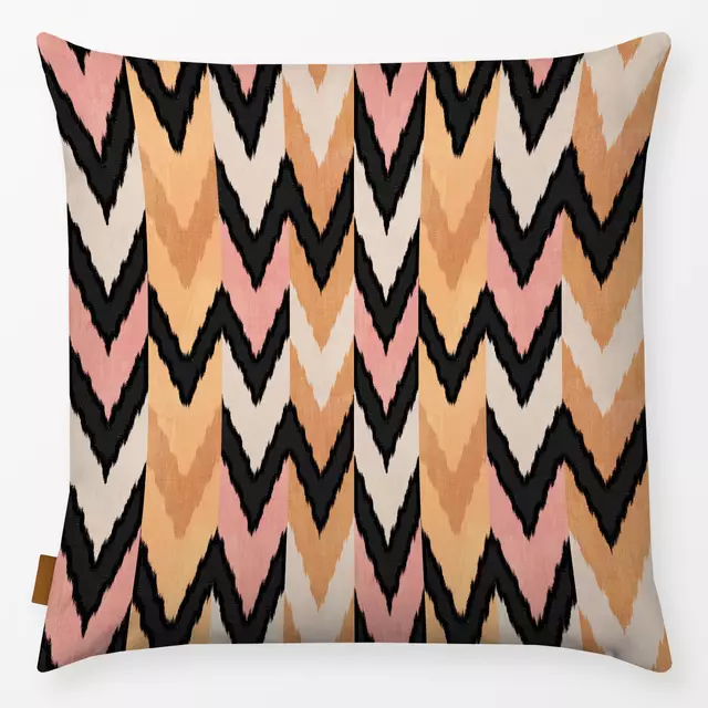 Zigzag Ikat Orange Rose