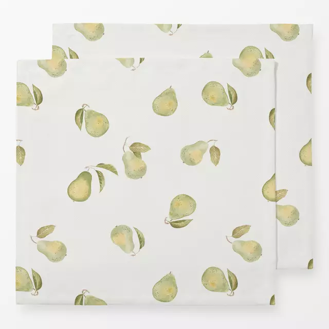Servietten Birne offwhite