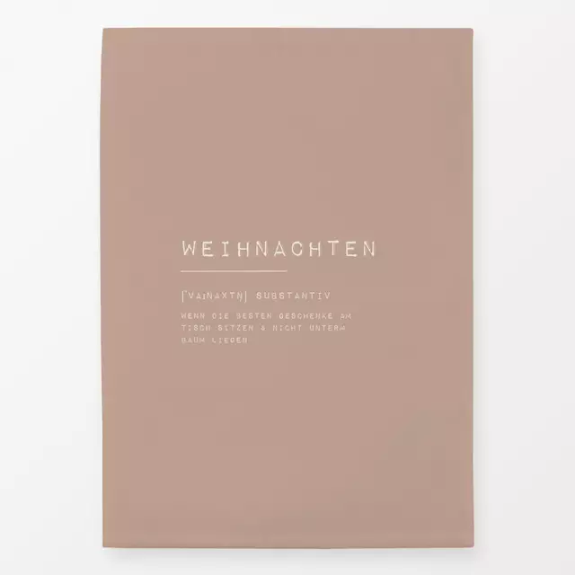 Geschirrtuch Weihnachten Lexikon Papercut