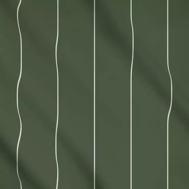 Meterware Streifen auf Grün