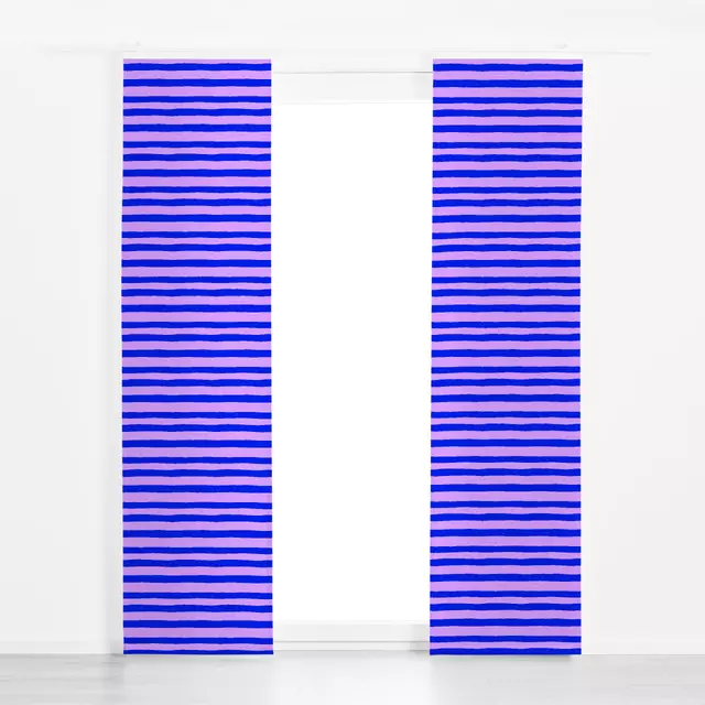 Flächenvorhang Bold Stripe blau flieder No1