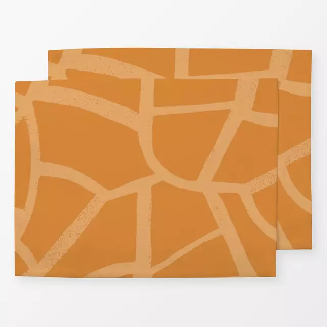 Tischset Abstract Shapes Orange