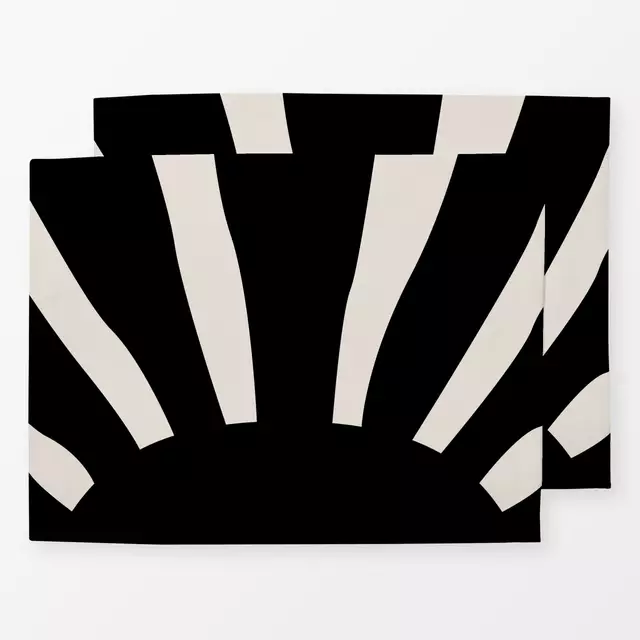 Tischset Boho Sunset black