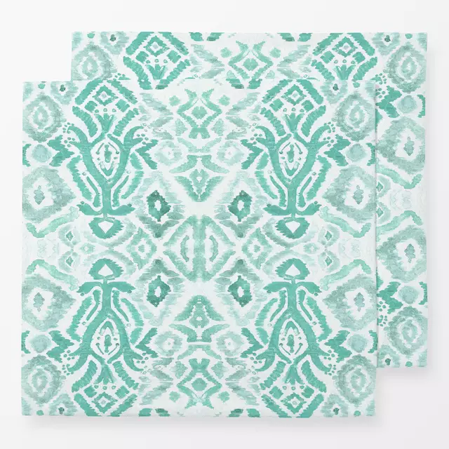 Servietten Boho Ikat Grun