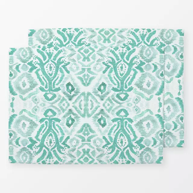 Tischset Boho Ikat Grun
