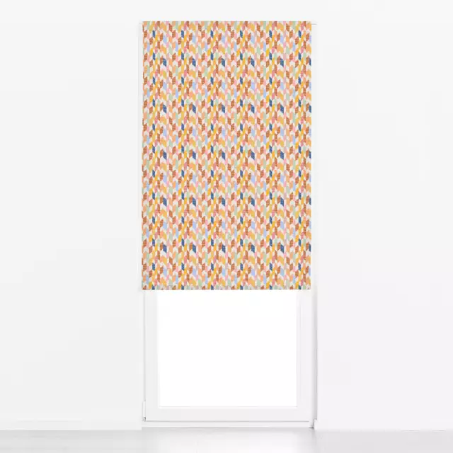 Raffrollo Rhomboid Ikat Colorful