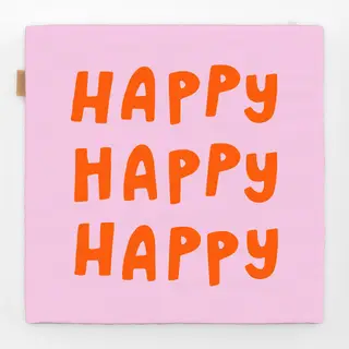 Sitzkissen Typo Happy