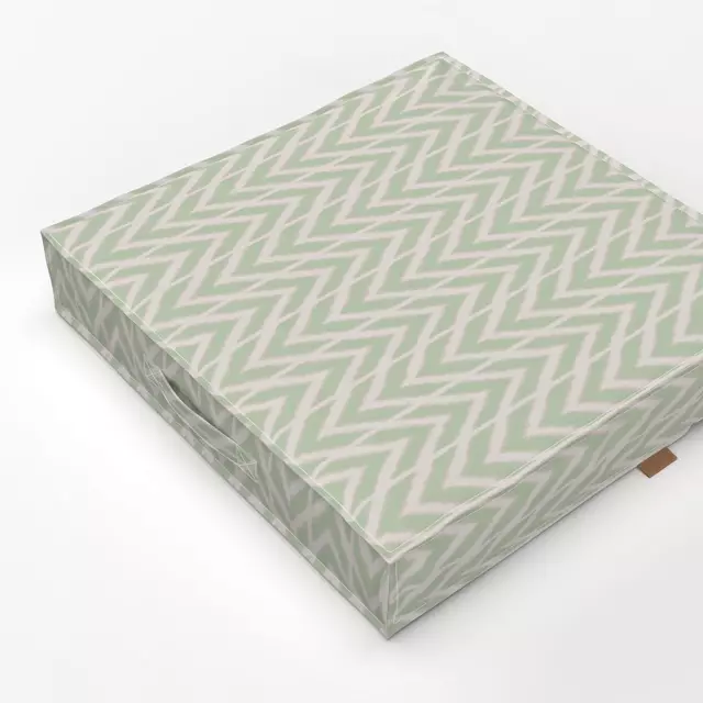 Bodenkissen Zigzag Ikat Green