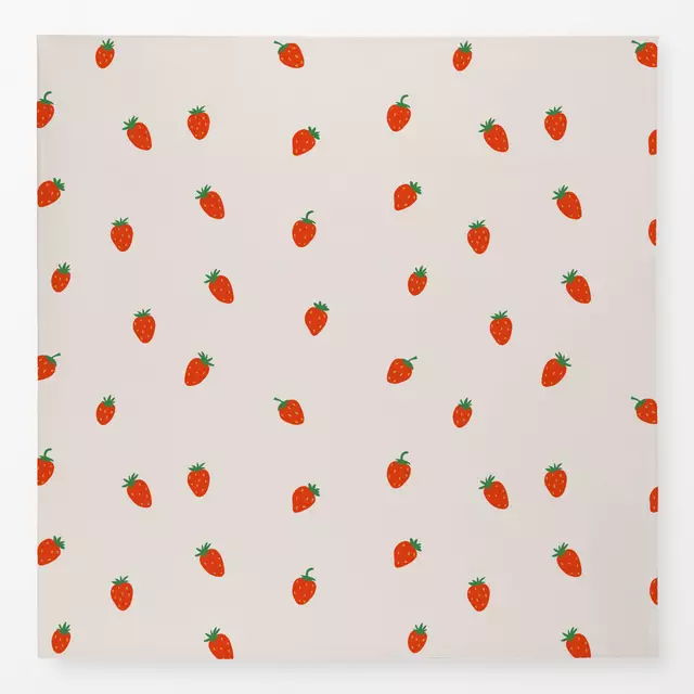 Tischdecke Erdbeer Muster