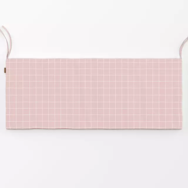 Bankauflage Thin Checks Rosé
