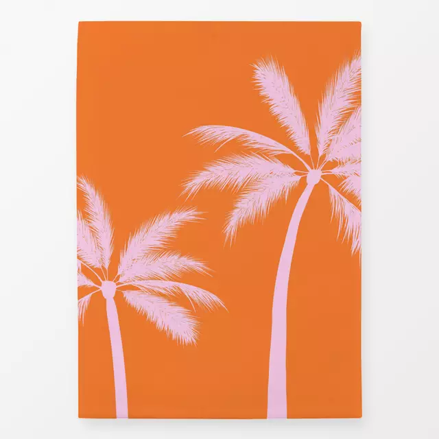 Geschirrtuch Tropical Palms sunrise orange